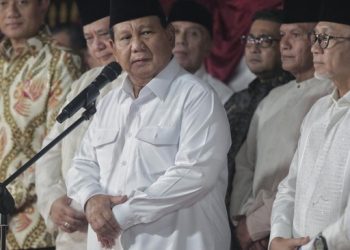Presiden terpilih Prabowo Subianto ungkap pesan Jokowi. Foto: CNNIndonesia/Adhi Wicaksono