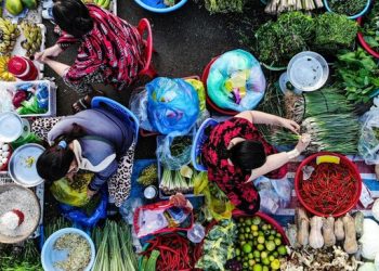 Ilustrasi di pasar tradisional