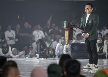 Muhaimin Iskandar atau Cak Imin resmi kembali terpilih menjadi Ketua Umum PKB periode 2024-2029. (Foto: ANTARA FOTO/Aprillio Akbar)