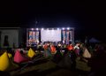 Kolaborasi alat musik tradisional asli Kedang dengan alat musik modern di ajang Lembata Maestro Festival yang digelar Langit Jingga Film i Pantai Wulenluo, Lewoleba, Jumat, Sabtu dan Minggu, 22-25 Agustus 2024.
