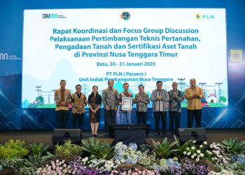 PT PLN (Persero) Unit Induk Pembangunan Nusa Tenggara (UIP Nusra) bersama Badan Pertanahan Nasional (BPN) Kantor Wilayah Provinsi Nusa Tenggara Timur (NTT) menggelar rapat koordinasi dan focus group discussion (FGD) penerbitan pertimbangan teknis pertanahan (PTP), pengadaan tanah, dan sertifikasi aset tanah Provinsi NTT, pada 30-31 Januari 2025.