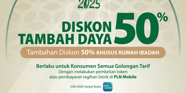 Promo "Menyambut Ramadan 2025" diperuntukkan bagi pelanggan tegangan rendah semua golongan tarif 1 fasa mulai daya 450 VA hingga 5.500 VA dan 3 fasa dari 6.600 VA hingga 13.200 VA.