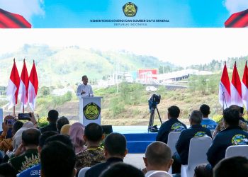 Menteri Energi dan Sumber Daya Mineral, Bahlil Lahadalia menambahkan bahwa proyek PLTS akan menjadi tulang punggung pemerintah dalam meningkatkan rasio elektrifikasi di desa-desa yang belum terjangkau listrik. Foto: BPMI Setpres