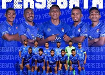 Skuad Persebata, tim kebanggaan masyarakat Lembata yang membawa tim promosi ke Liga 3 Nasional.