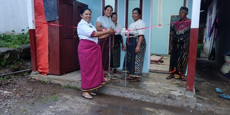 PT PLN IUP Nusra meresmikan rumah produksi temu lawak bagi Kelompok Wela Sita Werek, Desa Wewo, Kecamatan Satar Mese, Kabupaten Manggarai.