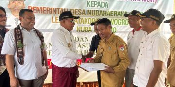 Bupati Lembata Resmikan Air Bersih Lewokurang dan Serahkan Aset Terbangun Wai Wuw ke Pemerintah Desa