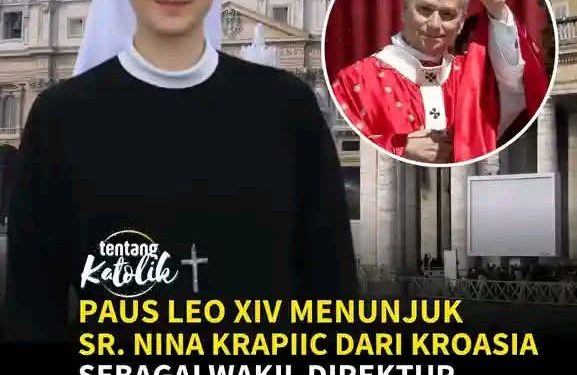 Paus Leo Tunjuk Suster Nina Jadi Wakil Direktur Kantor Pers Tahta Suci