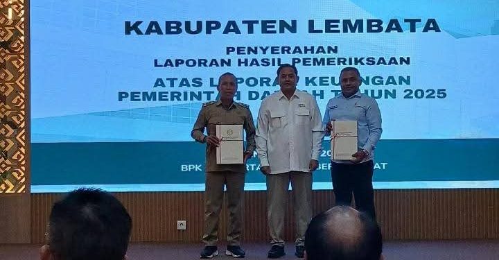 Enam Kali Berturut-turut , Lembata Raih Opini WTP dari BPK