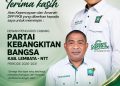 Kembali Pimpin PKB Lembata, Mon Odel Siap Benahi dan Konsolidasi Struktur Hingga Akar Rumput