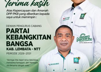 Kembali Pimpin PKB Lembata, Mon Odel Siap Benahi dan Konsolidasi Struktur Hingga Akar Rumput